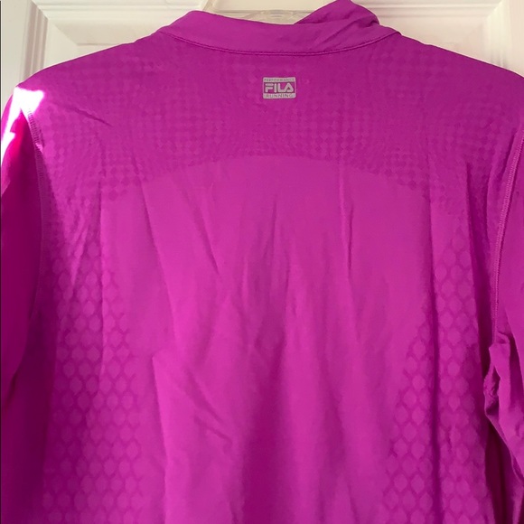 FILA Bright Purple Athletic Pullover Half-zip - Picture 5 of 5